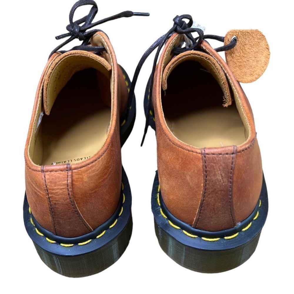 Dr. Martens 1461 Leather Shoe in Dark Tan NWT Size Youth 4 - Picture 6 of 10